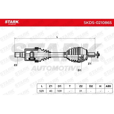 Półoś Napędowa Stark SKDS-0210865 SKDS-0210865 - foto 2