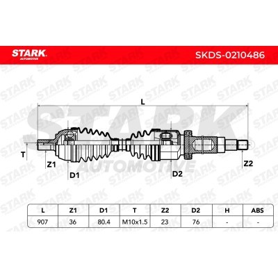 Półoś Napędowa Stark SKDS-0210486 SKDS-0210486 - foto 6