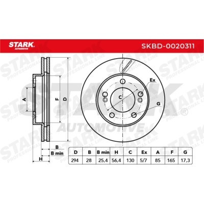 Tarcza hamulcowa Stark SKBD-0020311 SKBD-0020311 - foto 3