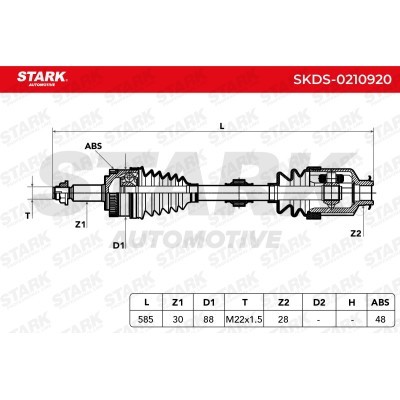 Półoś Napędowa Stark SKDS-0210920 SKDS-0210920 - foto 13
