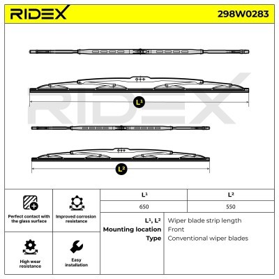 Pióro Wycieraczki RIDEX 298W0283 298W0283 - foto 6