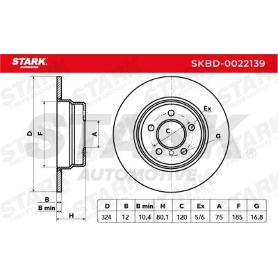 Tarcza hamulcowa Stark SKBD-0022139 SKBD-0022139 - foto 4