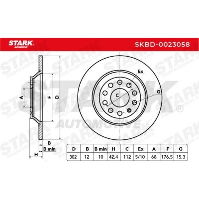 Tarcza hamulcowa Stark SKBD-0023058 SKBD-0023058 - foto 3