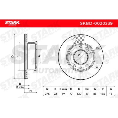 Tarcza hamulcowa Stark SKBD-0020239 SKBD-0020239 - foto 5