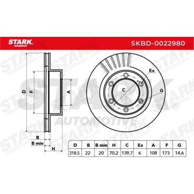 Tarcza hamulcowa Stark SKBD-0022980 SKBD-0022980 - foto 5