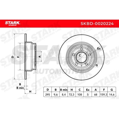 Tarcza hamulcowa Stark SKBD-0020224 SKBD-0020224 - foto 5