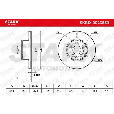 Tarcza hamulcowa Stark SKBD-0023859 SKBD-0023859 - foto 2