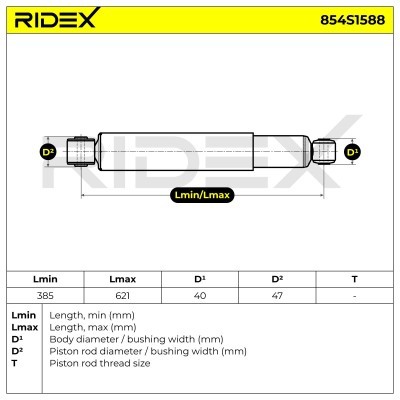 Amortyzator RIDEX 854S1588 854S1588 - foto 4