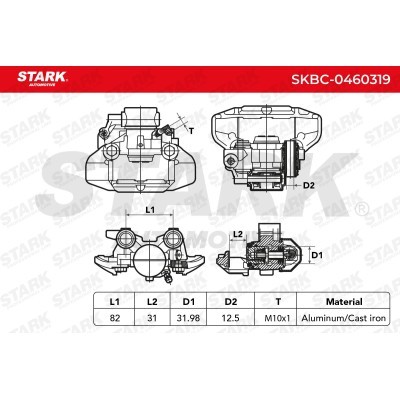 Zacisk Hamulcowy Stark SKBC-0460319 SKBC-0460319 - foto 6