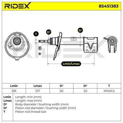 Amortyzator RIDEX 854S1383 854S1383 - foto 4