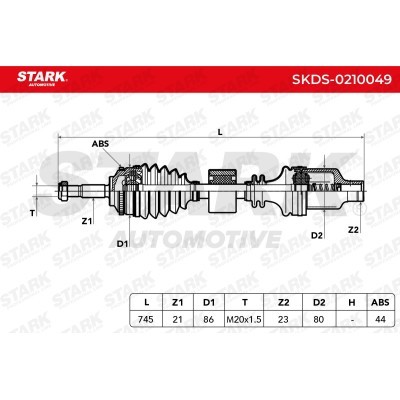 Półoś Napędowa Stark SKDS-0210049 SKDS-0210049 - foto 8