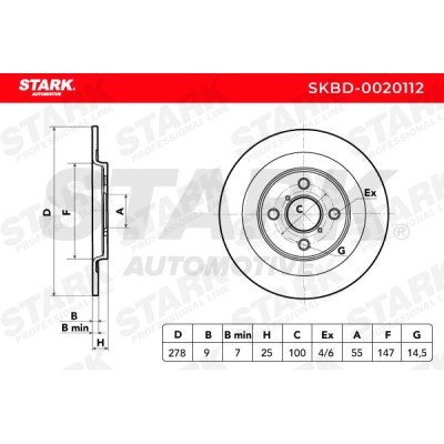 Tarcza hamulcowa Stark SKBD-0020112 SKBD-0020112 - foto 3
