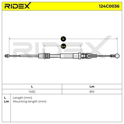 Linka Hamulca Ręcznego RIDEX 124C0036 124C0036 - foto 6