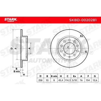 Tarcza hamulcowa Stark SKBD-0020281 SKBD-0020281 - foto 5