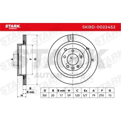 Tarcza hamulcowa Stark SKBD-0022452 SKBD-0022452 - foto 3