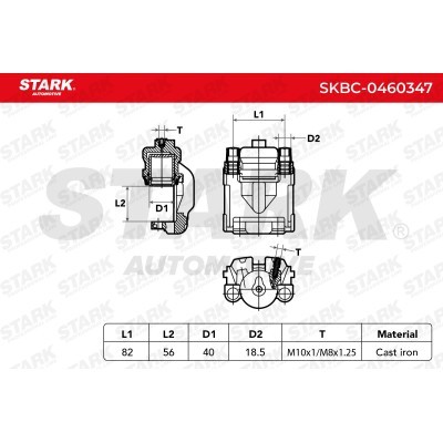 Zacisk Hamulcowy Stark SKBC-0460347 SKBC-0460347 - foto 6