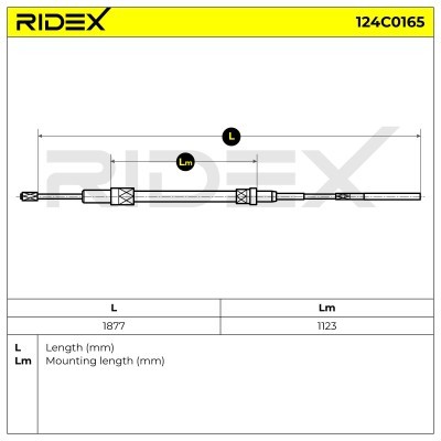 Linka Hamulca Ręcznego RIDEX 124C0165 124C0165 - foto 6