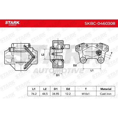 Zacisk Hamulcowy Stark SKBC-0460308 SKBC-0460308 - foto 5