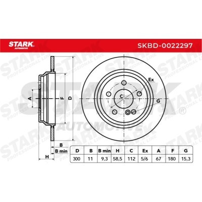 Tarcza hamulcowa Stark SKBD-0022297 SKBD-0022297 - foto 5