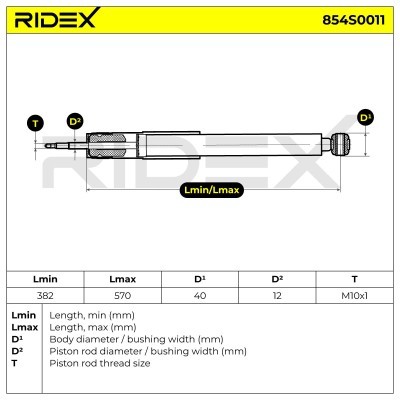 Amortyzator RIDEX 854S0011 854S0011 - foto 8