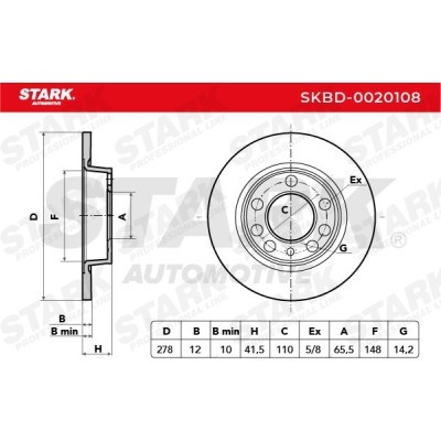 Tarcza hamulcowa Stark SKBD-0020108 SKBD-0020108 - foto 8