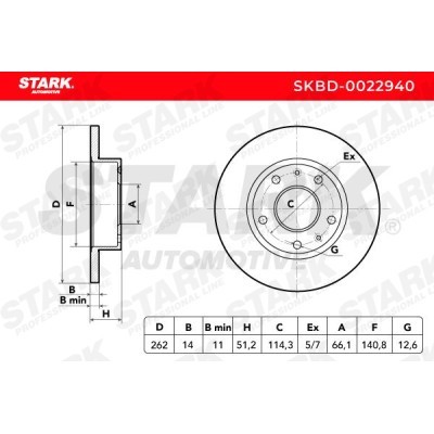 Tarcza hamulcowa Stark SKBD-0022940 SKBD-0022940 - foto 4