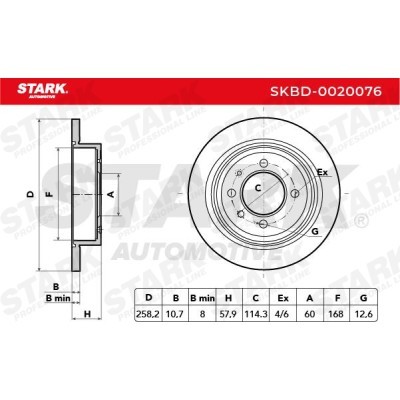 Tarcza hamulcowa Stark SKBD-0020076 SKBD-0020076 - foto 7