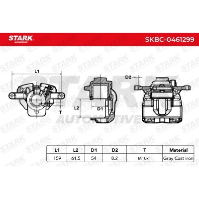 Zacisk Hamulcowy Stark SKBC-0461299 SKBC-0461299 - foto 7