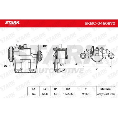 Zacisk Hamulcowy Stark SKBC-0460870 SKBC-0460870 - foto 5