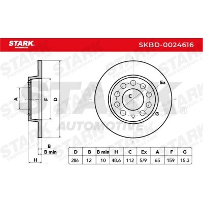 Tarcza hamulcowa Stark SKBD-0024616 SKBD-0024616 - foto 4