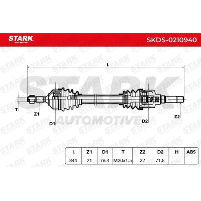 Półoś Napędowa Stark SKDS-0210940 SKDS-0210940 - foto 7