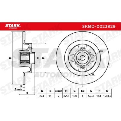 Tarcza hamulcowa Stark SKBD-0023829 SKBD-0023829 - foto 5