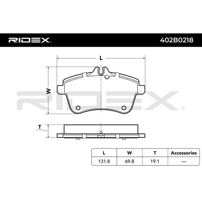 Klocki hamulcowe RIDEX 402B0218 402B0218 - foto 8