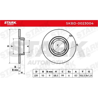 Tarcza hamulcowa Stark SKBD-0023004 SKBD-0023004 - foto 3