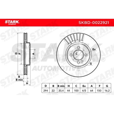 Tarcza hamulcowa Stark SKBD-0022921 SKBD-0022921 - foto 3