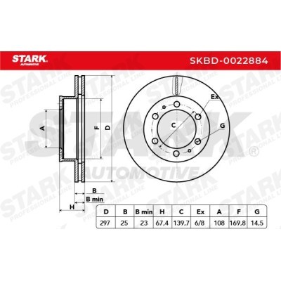 Tarcza hamulcowa Stark SKBD-0022884 SKBD-0022884 - foto 3