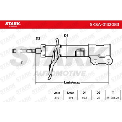 Amortyzator Stark SKSA-0132083 SKSA-0132083 - foto 5