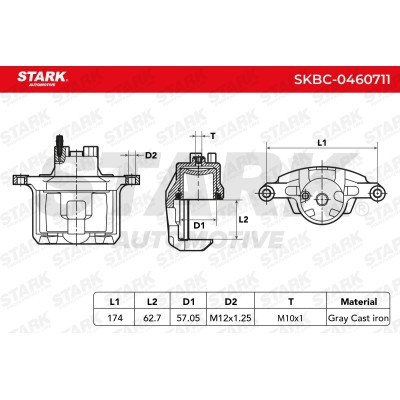 Zacisk Hamulcowy Stark SKBC-0460711 SKBC-0460711 - foto 6