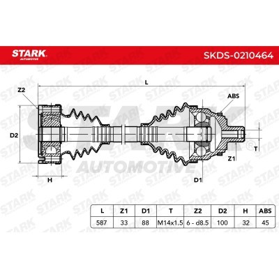 Półoś Napędowa Stark SKDS-0210464 SKDS-0210464 - foto 6