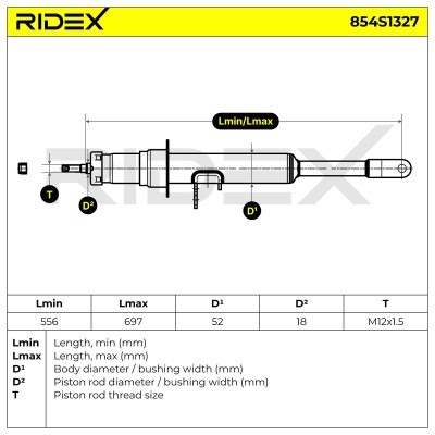 Amortyzator RIDEX 854S1327 854S1327 - foto 9