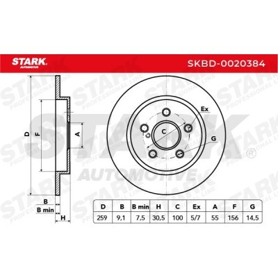 Tarcza hamulcowa Stark SKBD-0020384 SKBD-0020384 - foto 5