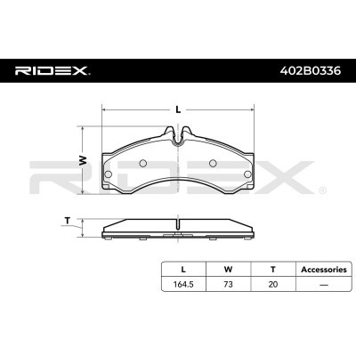 Klocki hamulcowe RIDEX 402B0336 402B0336 - foto 5