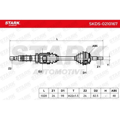 Półoś Napędowa Stark SKDS-0210167 SKDS-0210167 - foto 3