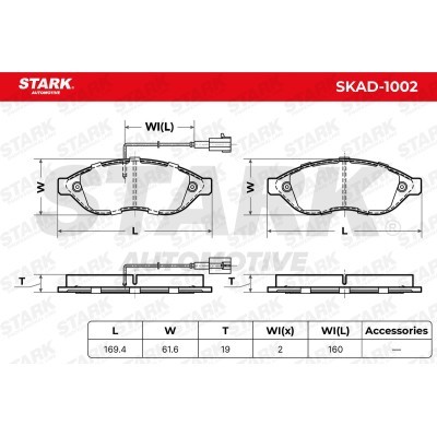 Klocki hamulcowe Stark SKAD-1002 SKAD-1002 - foto 6