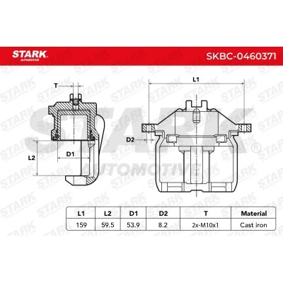 Zacisk Hamulcowy Stark SKBC-0460371 SKBC-0460371 - foto 4