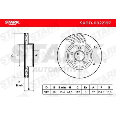 Tarcza hamulcowa Stark SKBD-0022197 SKBD-0022197 - foto 5
