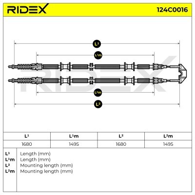 Linka Hamulca Ręcznego RIDEX 124C0016 124C0016 - foto 6