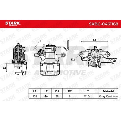 Zacisk Hamulcowy Stark SKBC-0461168 SKBC-0461168 - foto 6