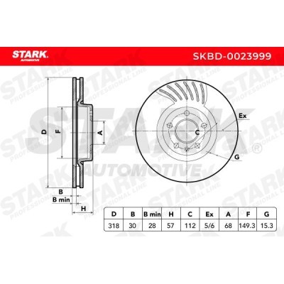 Tarcza hamulcowa Stark SKBD-0023999 SKBD-0023999 - foto 6