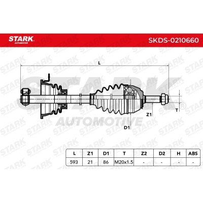Półoś Napędowa Stark SKDS-0210660 SKDS-0210660 - foto 8
